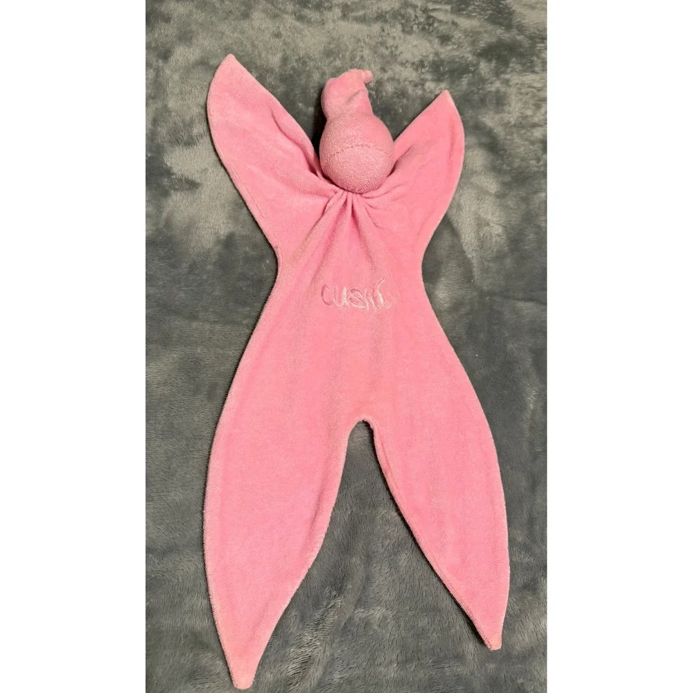 Cuski Originals Pinkee Baby Comforter Pink Cotton Terry Security Blanket Lovie